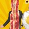 Bacon Slice and Fried Eggs Couples Costume Set Food Tunics Funny Breakfast Halloween Outfit